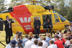 Northholm receives a visit from the Life Saver Helicopter