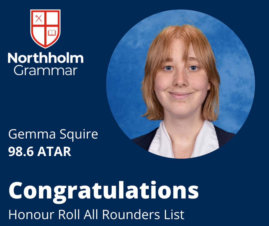 Congratulations HSC All Rounder Gemma Squire
