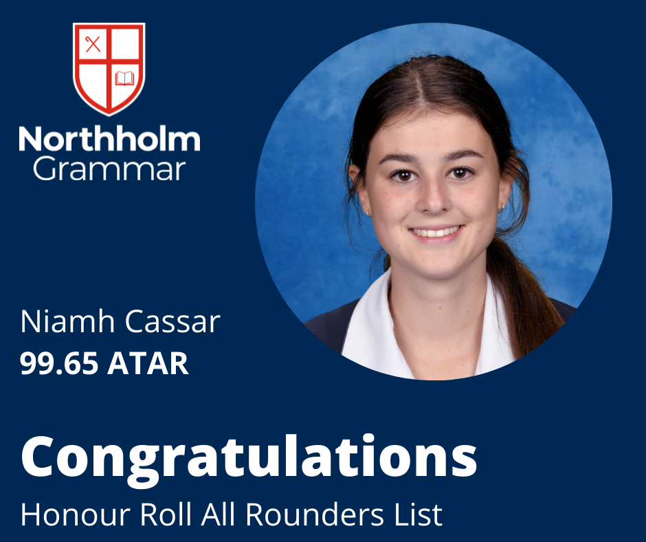 Congratulations HSC All Rounder Niamh Cassar