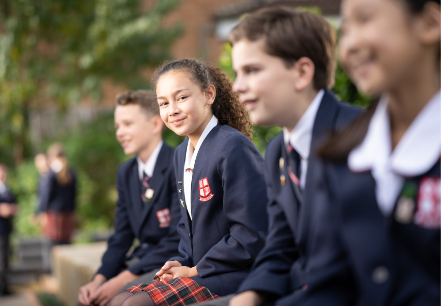 Northholm Grammar School students