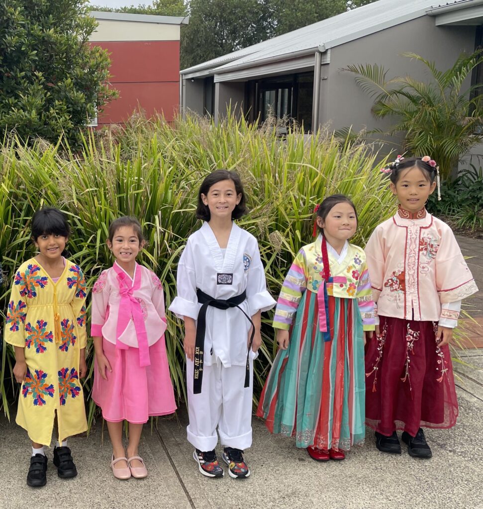 Northholm Grammar students celebrating Harmony Day