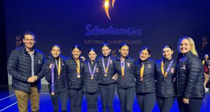 The Northholm Grammar team at the Schoolaerobics National Championships