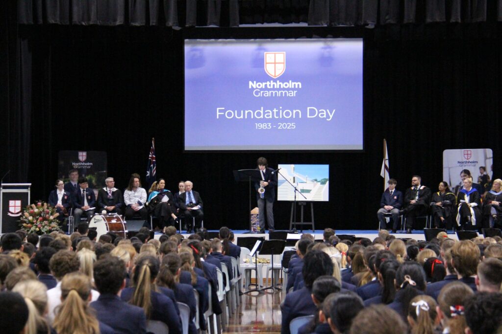 The Northholm Grammar School community comes together to celebrate Foundation Day