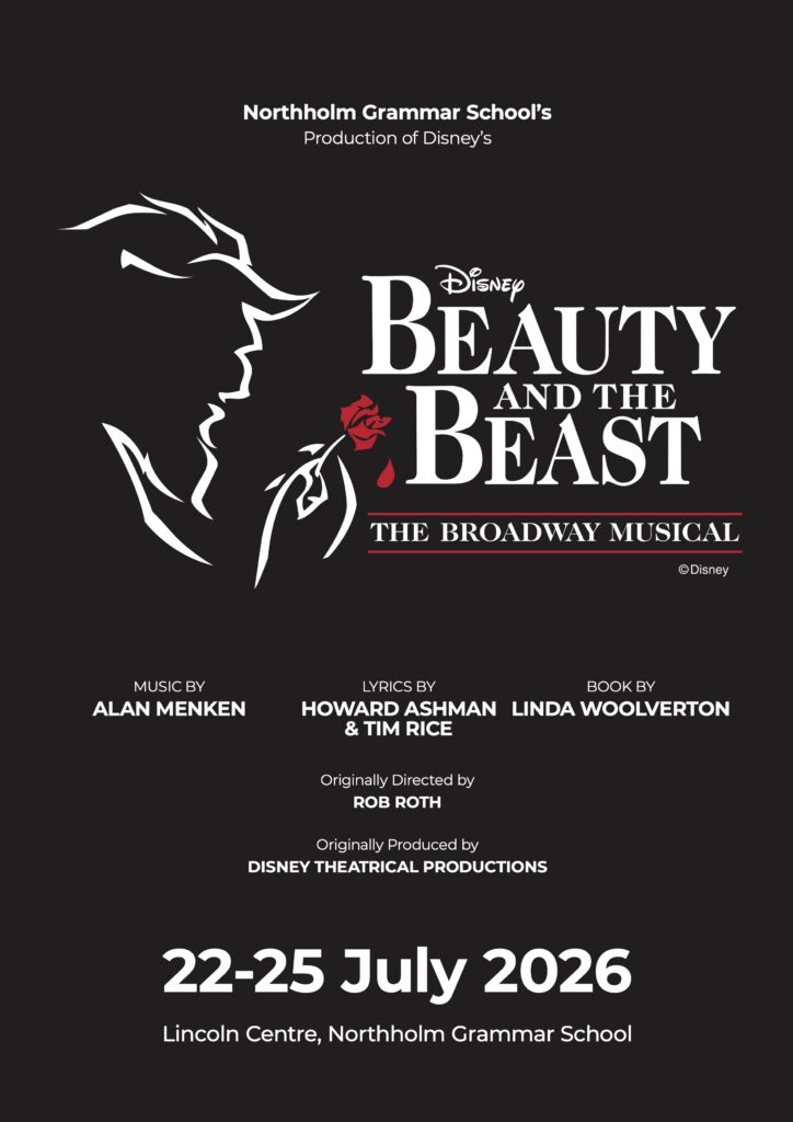 Northholm Grammar's Beauty and the Beast Flyer
