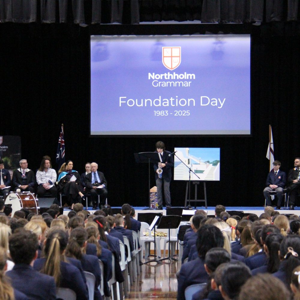 The Northholm Grammar School community comes together to celebrate Foundation Day