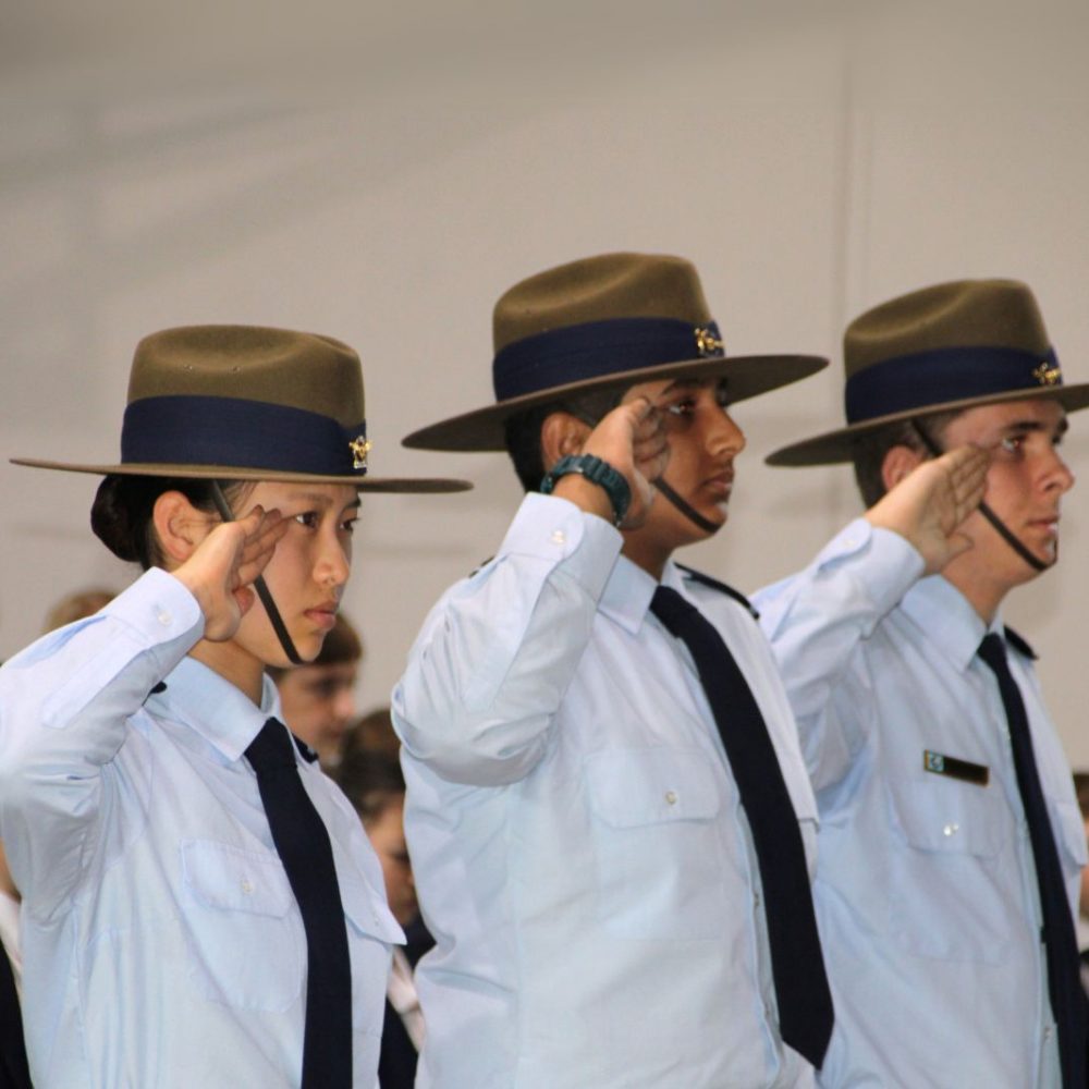 Northholm cadets at Anzac Day ceremony